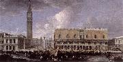 CARLEVARIS, Luca View of the Wharf from the Bacino di San Marco g oil painting on canvas